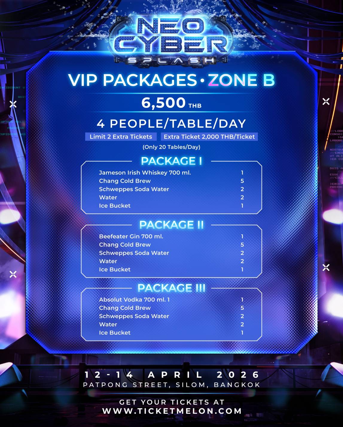 VIP Package Zone B